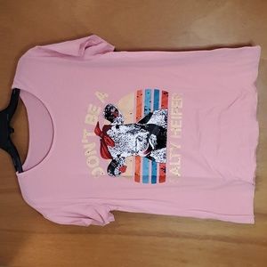 Womens Pink Short Sleeve "Don't Be A Salty Heifer" T-shirt
